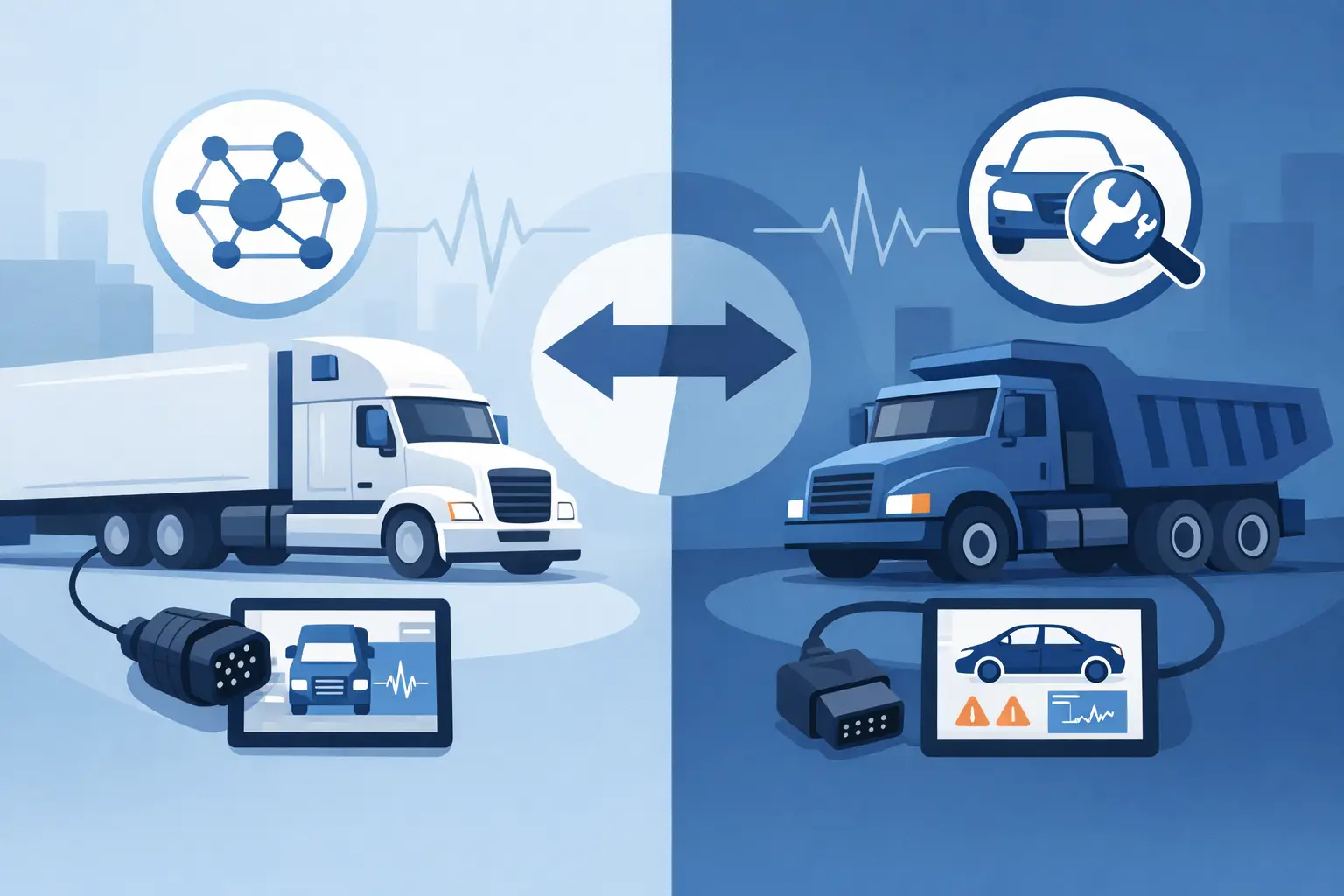 J1939 Versus OBD Diagnostics for Heavy Vehicles